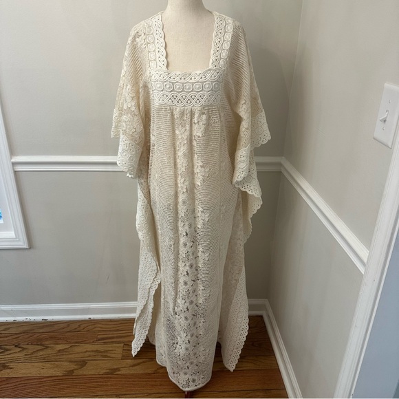 Anna Sui Flowering fields lace kaftan/dress- Size PS - Picture 2 of 6